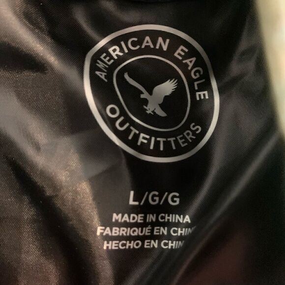 American Eagle Duck Down Blend Green Puffer Vest size L - Picture 3 of 6